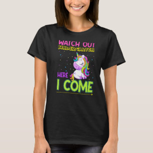 Camiseta Cuidado Com O Jardim De Infância Aqui Eu Volto Par