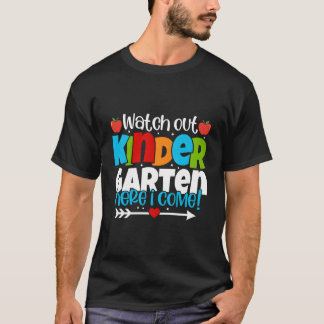 Camiseta Cuidado Com O Jardim De Infância Aqui Eu Volto Par