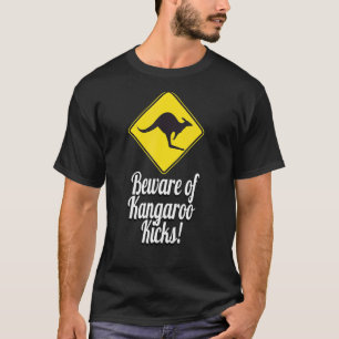Camiseta Cuidado com o Kangaroo Kicks - Sinal de canguru na