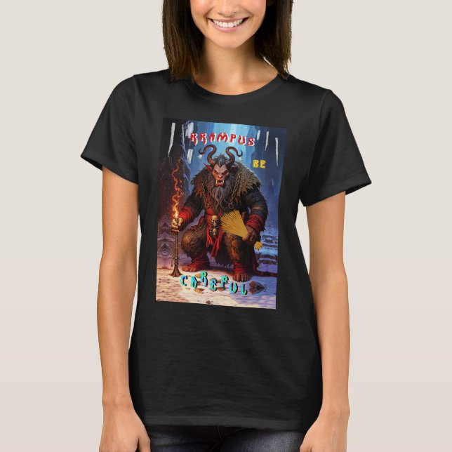 Camiseta Cuidado com o Krampus (Frente)