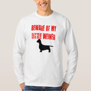 Camiseta Cuidado com o meu pequeno Weiner