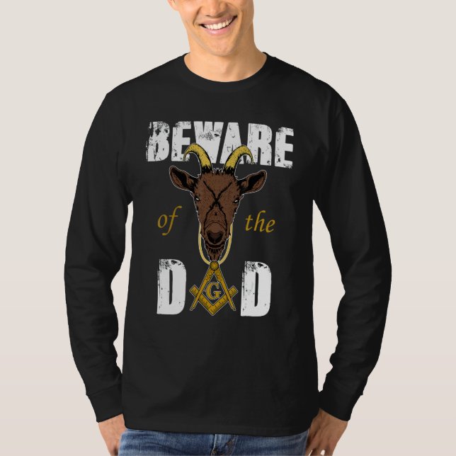 Camiseta Cuidado com o Pai dos capangas Freemason D (Frente)