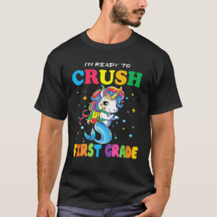Camiseta Cuidado Com O Primeiro Grau Para Vir A Unicórnio.