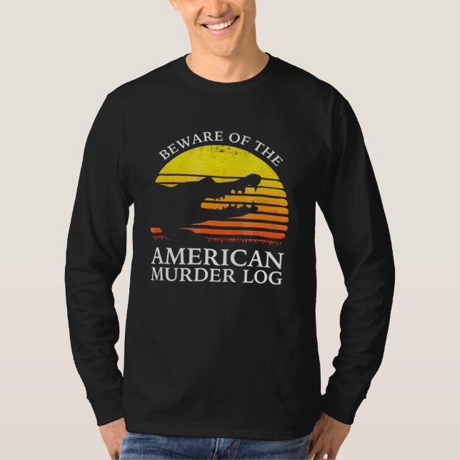Camiseta Cuidado Com O Registro Americano De Assassinatos (Frente)