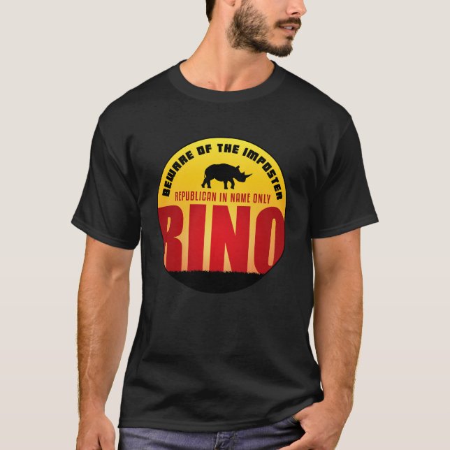 Camiseta Cuidado com o RINO (Frente)
