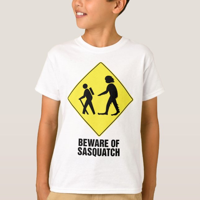 Camiseta Cuidado com o Sasquatch (Frente)