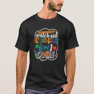Camiseta Cuidado Com O segundo Aqui Eu Volto Ao Ensino