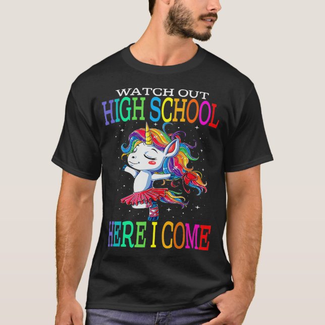 Camiseta Cuidado Com O Segundo grau Aqui Que Eu Volto Para  (Frente)