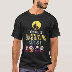 Camiseta Cuidado Com O Truque De Boo De Halloween Do Fantas