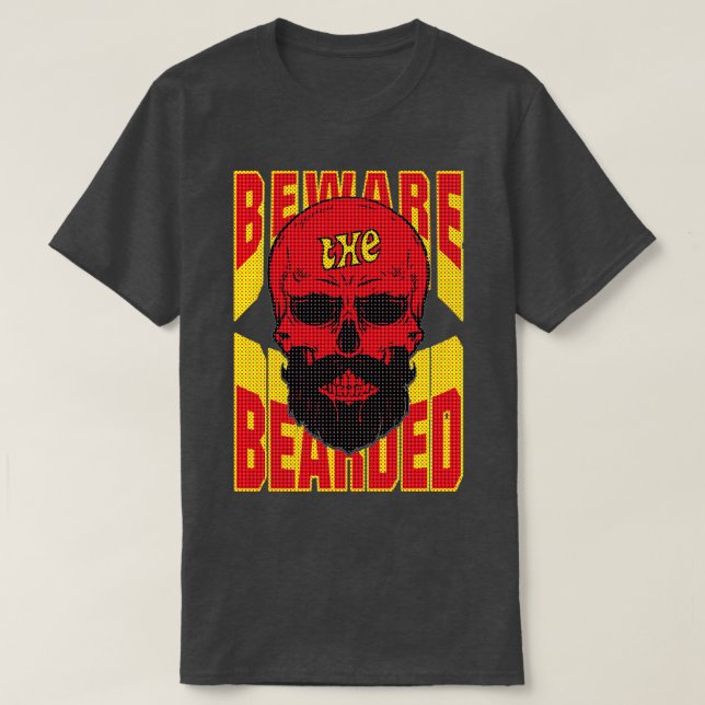 Camiseta Cuidado com os bordos dos bordos do estômago verme (Frente do Design)