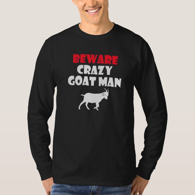 Camiseta Cuidado com os cabras loucos (Frente)
