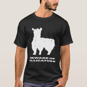 Camiseta Cuidado com os jacarés Llama