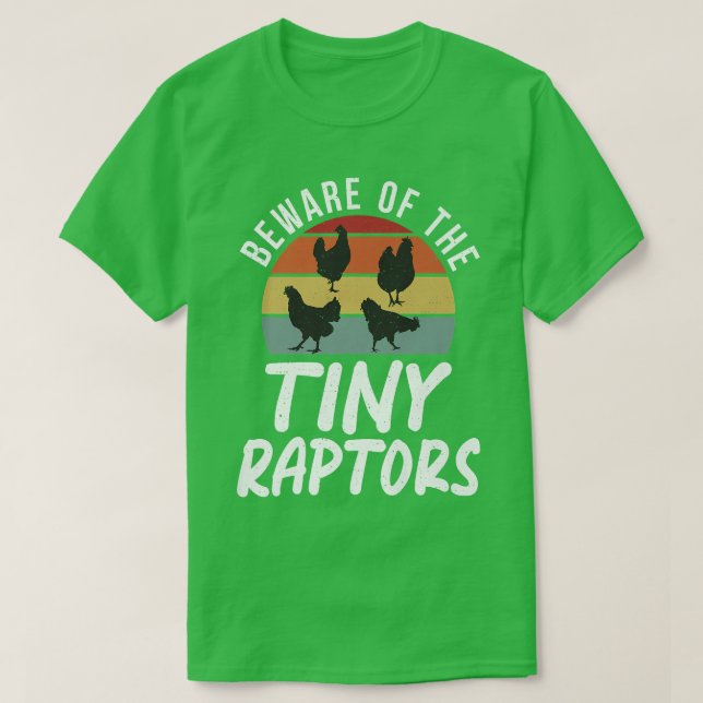 Camiseta Cuidado Com Os Pequenos Raptores Frigoríficos De A (Frente do Design)