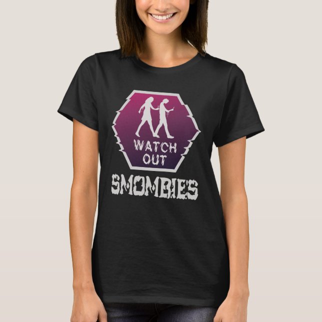 Camiseta Cuidado com os Smombies (Frente)