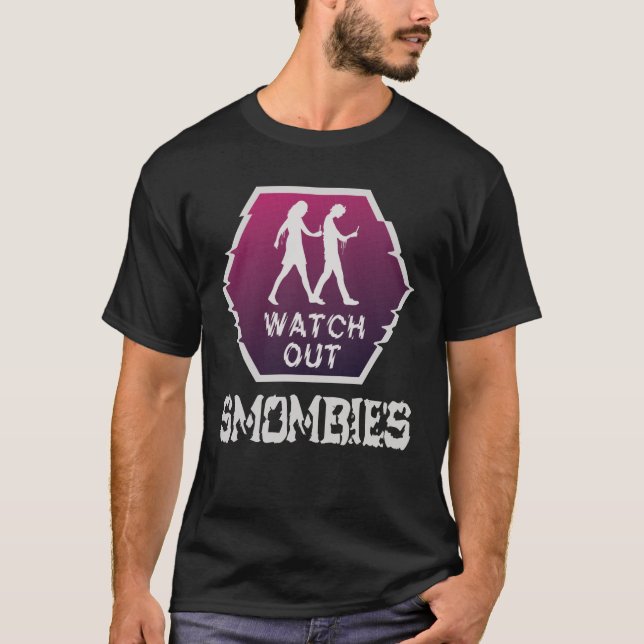 Camiseta Cuidado com os Smombies (Frente)