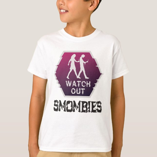 Camiseta Cuidado com os Smombies (Frente)