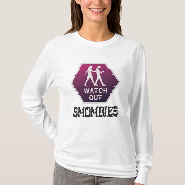 Camiseta Cuidado com os Smombies (Frente)