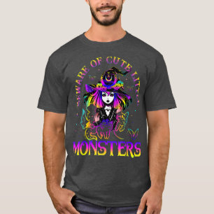 Camiseta Cuidado Com Pequenos Monstros Negros De Bruxas