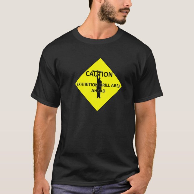 Camiseta Cuidado! Como é minha perfuração? (Frente)