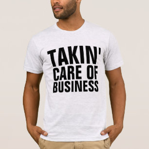 CAMISETA CUIDADO DA VINTAGEM EMPRESARIAL 1970