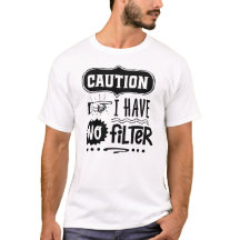 Cuidado: Design de 'Sem Filtro' Humor Negrito