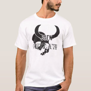 CAMISETA CUIDADO DO LOGOTIPO DE BOTW DE OUTLAW