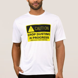 Camiseta Cuidado! Espanar da colheita em andamento -