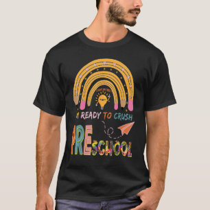 Camiseta Cuidado, estou pronto para esmagar a pré-escola.