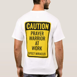 Camiseta CUIDADO Guerreiro da Oração Milagres Cristão Engra