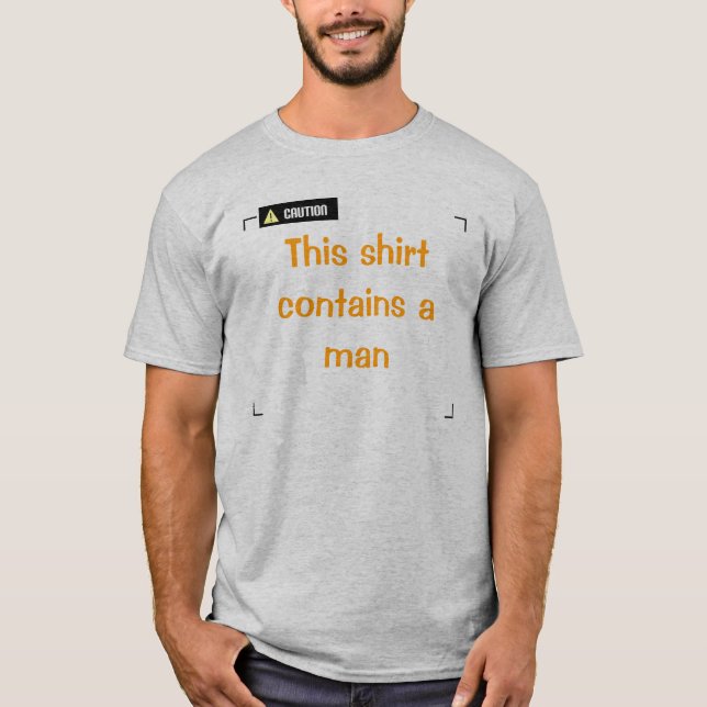 Camiseta Cuidado - Homem (Frente)