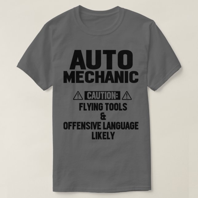 CAMISETA CUIDADO MECÂNICO AUTOMÁTICO (Frente do Design)