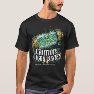 Camiseta Cuidado Pixies Irritados Presente Eletricista
