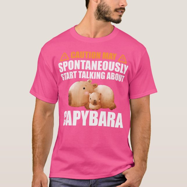 Camiseta Cuidado Pode Começar A Falar Sobre Captura Esponta (Frente)