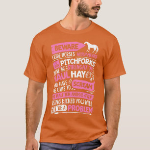 Camiseta Cuidado Que Ando Cavalos A Rumo Ra