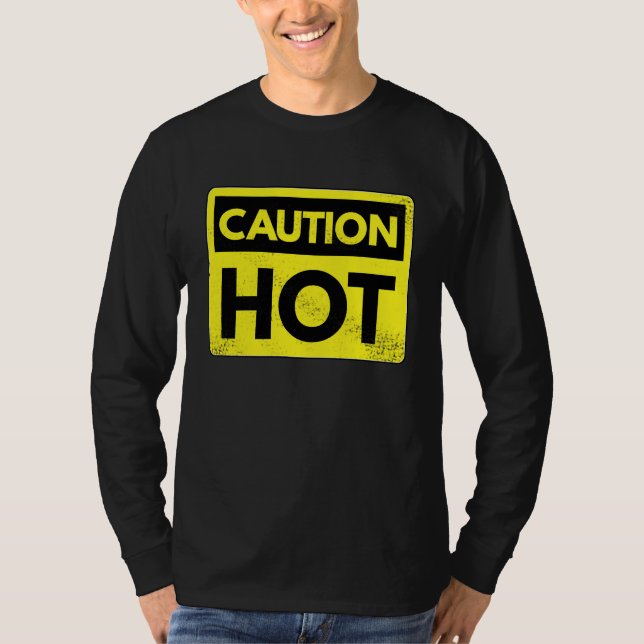 Camiseta Cuidado quente (Frente)