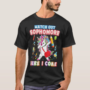 Camiseta Cuidado, Sócio, Vim Dabbing Unicorn Lo