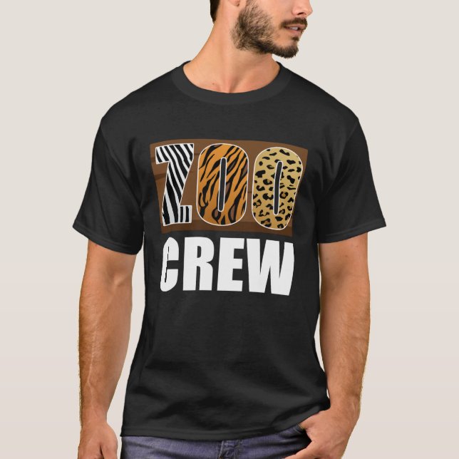 Camiseta Cuidador de Animais da Equipe do Zoológico (Frente)