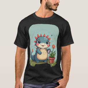 Camiseta Cuidador de Axolote Kawaii, Pai de Plantas