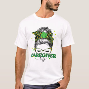 Camiseta Cuidador Enfermeira Vida Mensal Dia de São Patrí