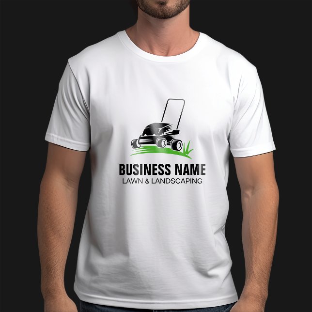 Camiseta Cuidados e Paisagens Verde Preto Profissionais (Criador carregado)