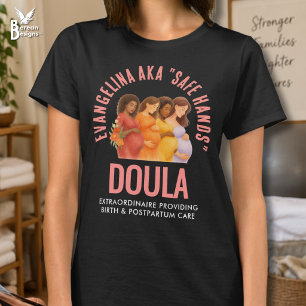 Camiseta Cuidados pós-parto divertidos no nascimento Doul