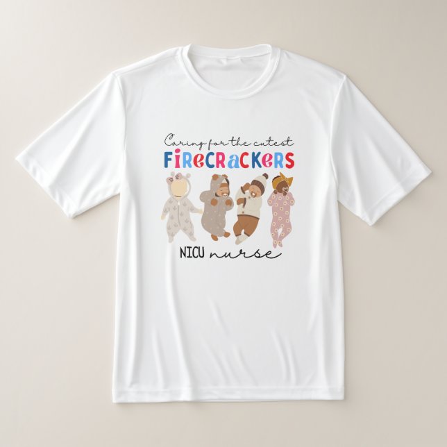 Camiseta Cuidando da Enfermeira Mais Justa, Enfermeira NICU (Postura )
