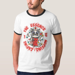 Camiseta Cuidar É A Essência Da Enfermagem
