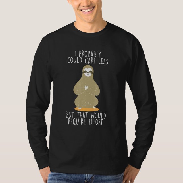 Camiseta Cuidar Menos Exigiria Esforço Lama Meme Lloth (Frente)