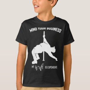 Camiseta Cuide da sua vida minha esposa Obra de arte cara