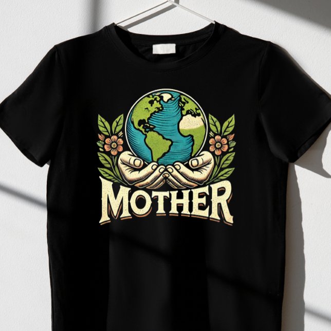 Camiseta Cuide do Dia da Mãe Terra (Criador carregado)