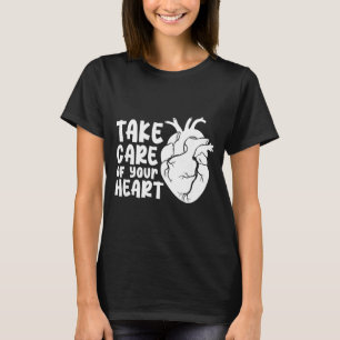 Camiseta Cuide Do Seu Coração Conscientização Sobre Doenças