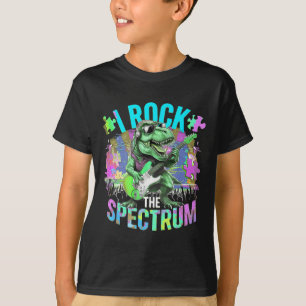 Camiseta Cuido Eu Balanço O Espectro Autismo Pai Paz Amor E