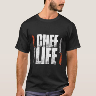 Camiseta Cuisine De Arte Culinária Do Chef Cozinhar De Vida