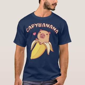 Camiseta Cuja Capivara É Bonita Em Banana Capybanana Funny
